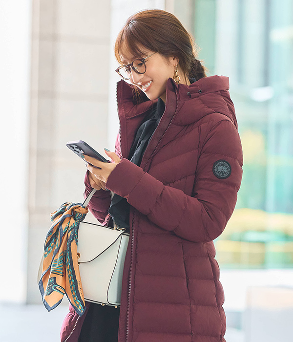 ダウンジャケット/カナダグース、堀田茜/モデル