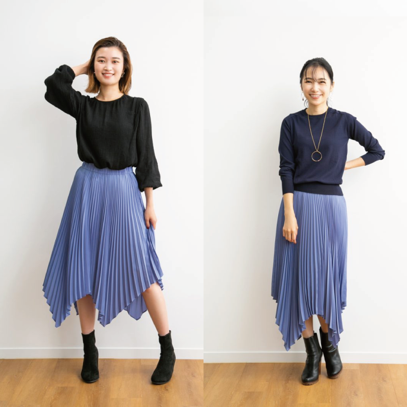 ユニクロ】明日発売！話題の新作スカート身長別比較【¥3,990