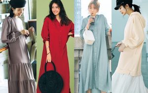涼しくなってきた日の 長袖のワンピース コーデ6選 大人女子 Classy クラッシィ
