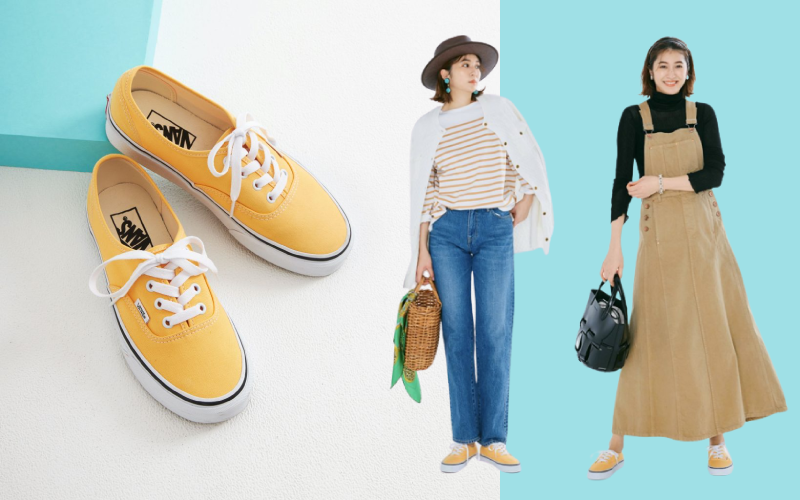 VANSの新作スニーカー」大人女子の春カジュアルコーデ２選 | CLASSY