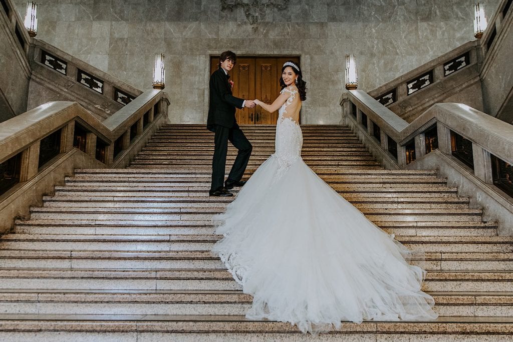 【国立博物館でウェディング前撮り体験】石井里奈さんが花嫁に⁉